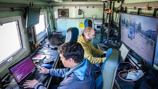 Innenansicht Leitstand