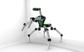 Die Gottesanbeterin als Vorbild – sechsbeiniger Roboter soll Infrastruktur auf Himmelskörpern bauen