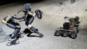 VIPE: Vierbeiniger DFKI-Laufroboter unterstützt Marserkundung im Roboterschwarm