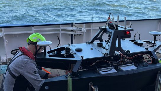 Vorbereitung des USV OTTER für den Einsatz