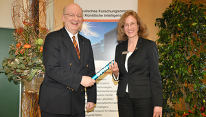 Ceremonial handover of the AI Chair and DFKI from Professor Wahlster to Professor Koehler