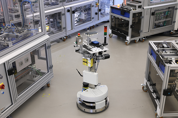Der Robotino im Einsatz in der SmartFactory-KL